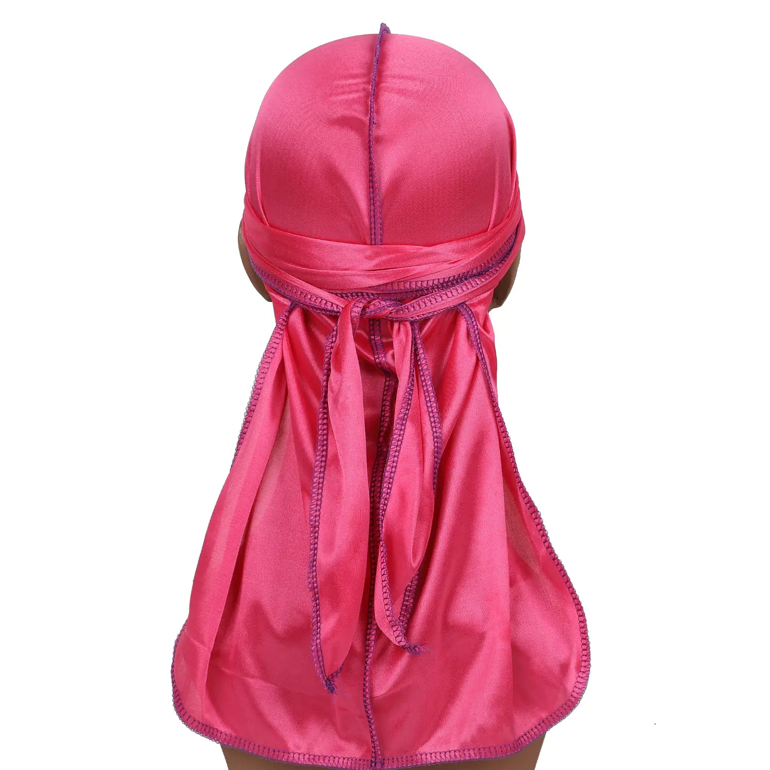 Silk Satin Long Tail Pirate Hat for Chemo and Durag