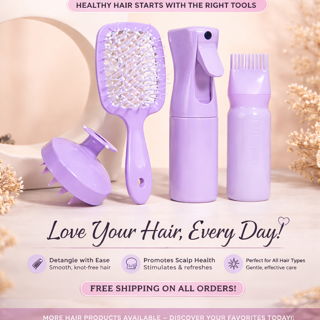 4 Pcs Essential Hair Set