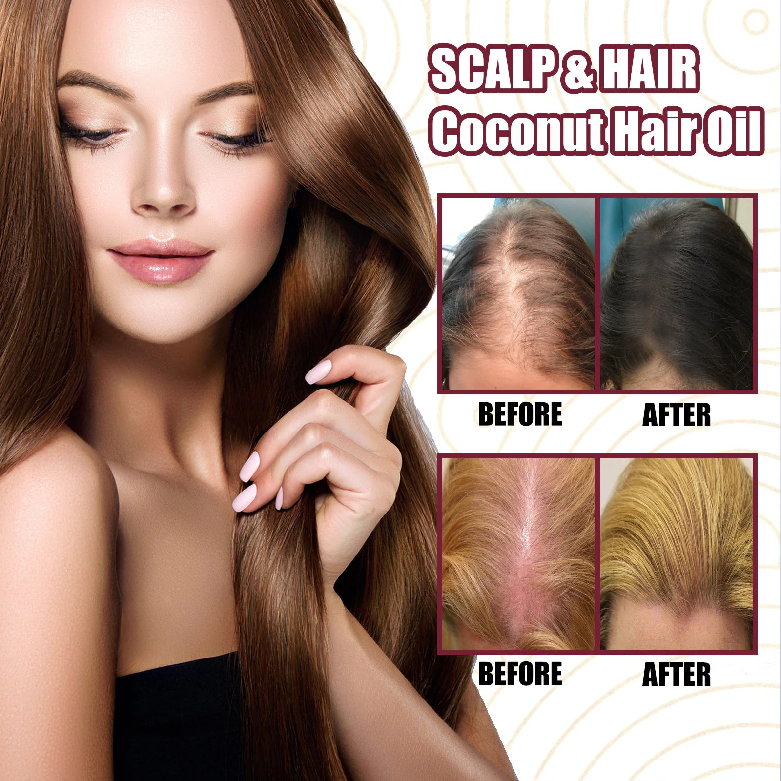 Natural Red Onion Hair Growth Oil Spray