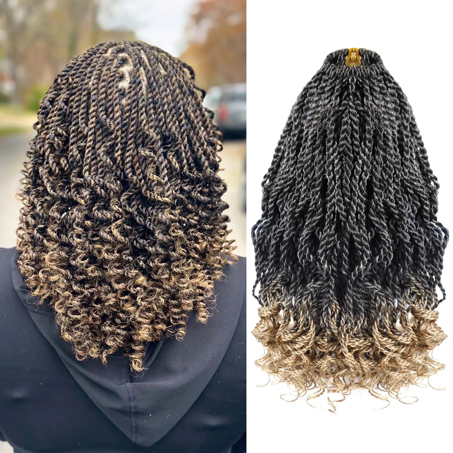 120 Pcs washable and reusable, Twisted 12 Inch Crochet with Curly Ends Unisex